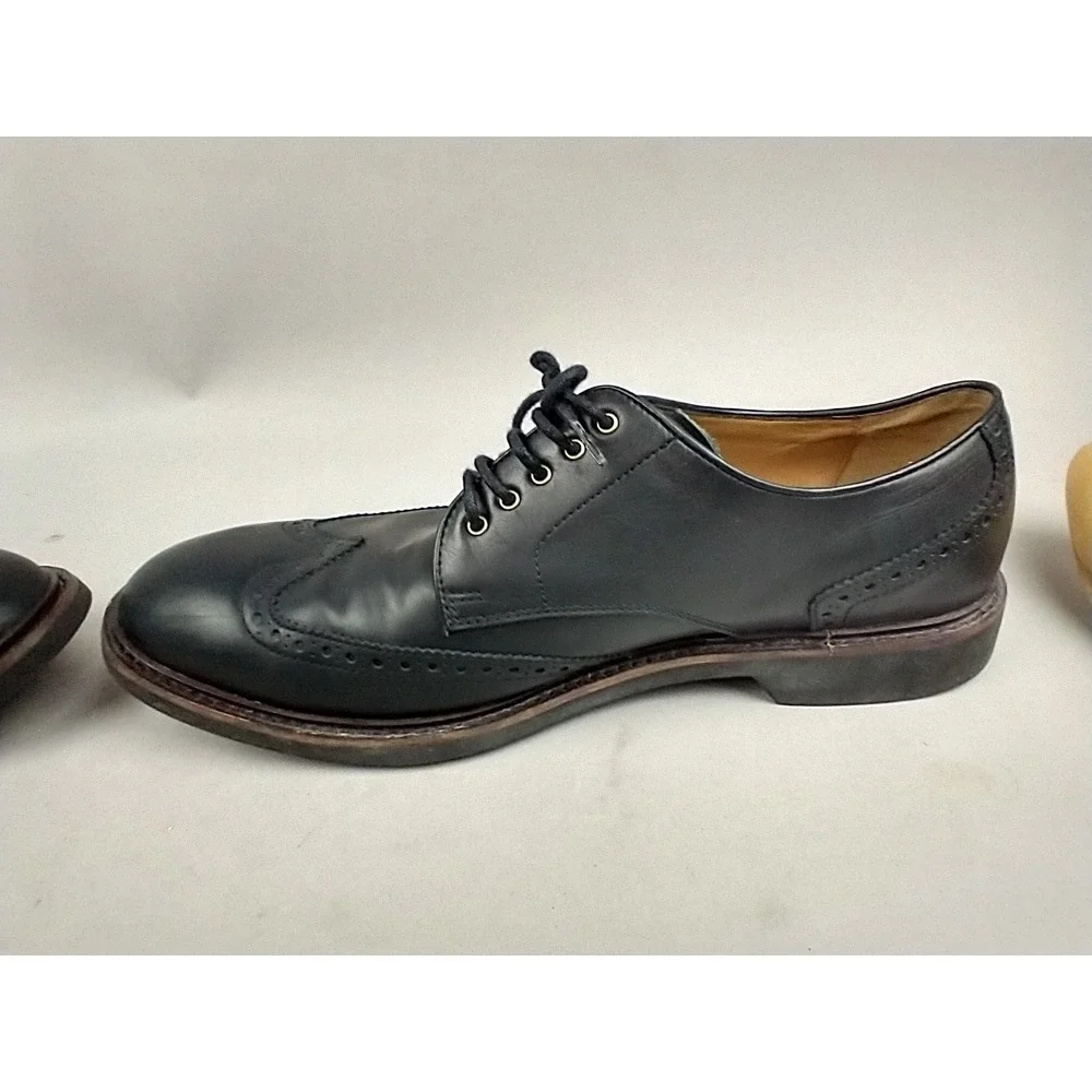 Cole‎ Haan Williams Wingtip Oxford Black Leather Dress Shoes Mens 10.5M C12198